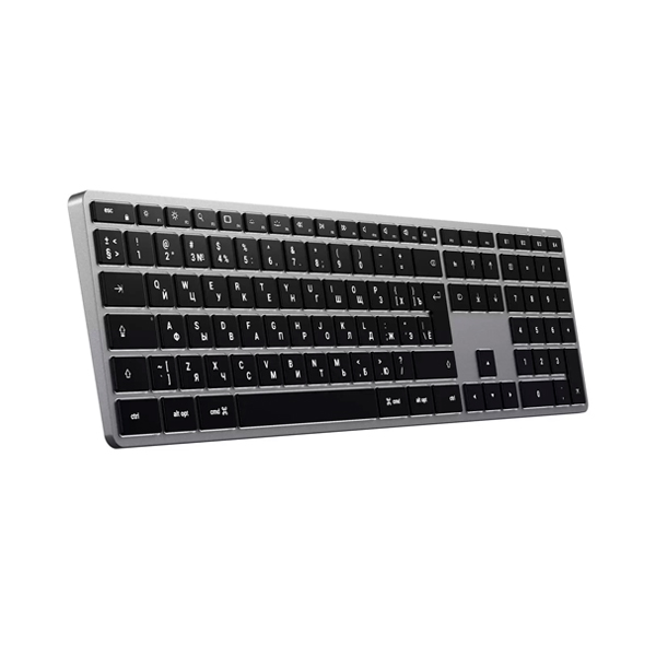 Satechi клавиатура беспроводная Slim X3 Rus (серый) ST-BTSX3M-RU