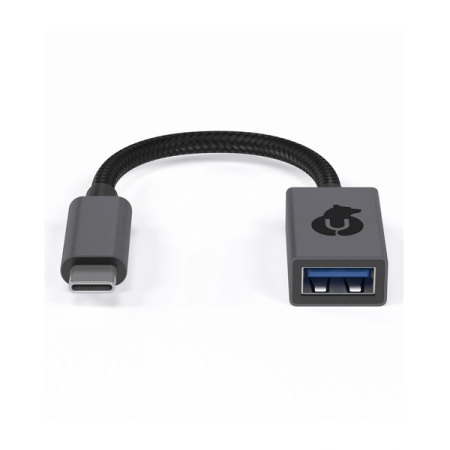 uBear USB адаптер USB-A/USB-C (серый) HB02SG01-AC