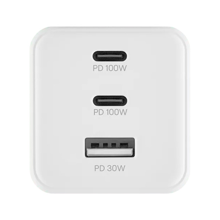 uBear СЗУ Wall charger Bridge GaN 100W 2х Type-C + USB A (белый) WC29WHPD100-ACC