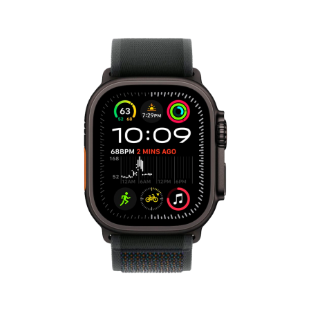Apple Watch Ultra 2 49mm, черный, Trail Loop S/M черный ремешок