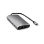 Satechi хаб USB-C Multiport Adapter 8K with Ethernet V3 (серый) ST-P8KEM