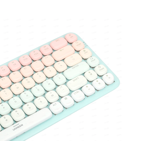 Ugreen клавиатура беспроводная FUN+ Rus (розовый) 15227_