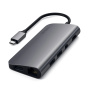 Satechi хаб Aluminum Type-C Multimedia Adapter (серый) ST-TCMM8PAM