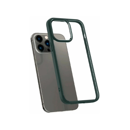 Spigen чехол для iPhone 14 Pro Max Ultra Hybrid (прозрачный/зеленый) ACS04821