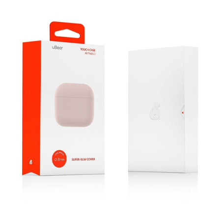 uBear чехол для AirPods 3 cиликоновый (розовый) CS64PS04-AP21