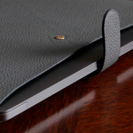 Bustha чехол-папка для MacBook 13.6 Jump Slim Leather (серый) BST755381