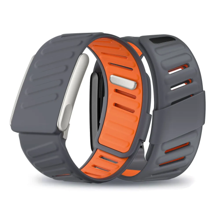 Спортивный ремешок для Whoop MG Life/5.0 Peak (серый/оранжевый)