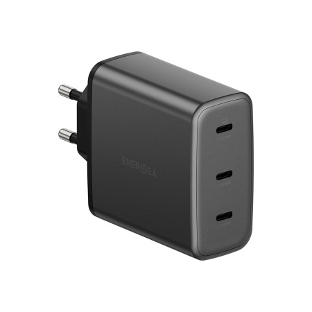 EnergEA СЗУ AmpCharge GaN 100W 3x Type-C (серый) CHR-AC3C-GAN100EU