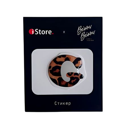 Стикер "G" (принт леопард)