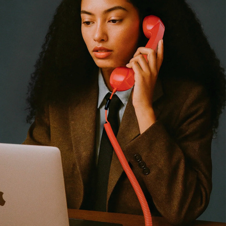 Native Union проводная гарнитура Pop Phone (красный) POP-P-ARD