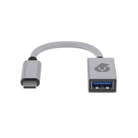 uBear USB адаптер USB-A/USB-C (серебристый) HB02SL01-AC