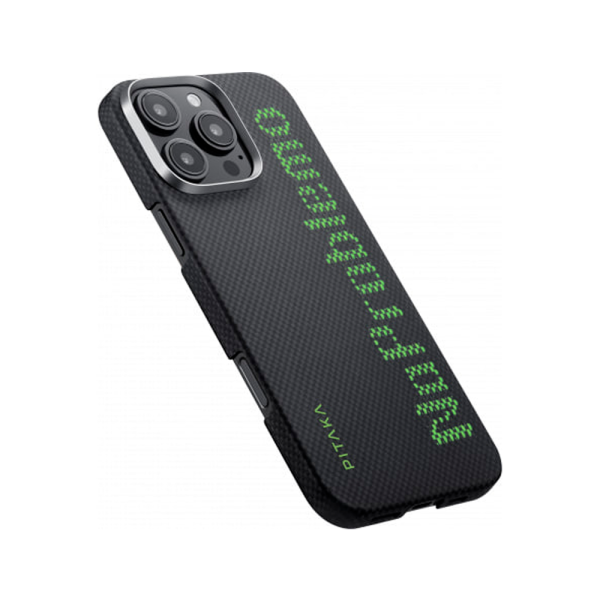 Pitaka чехол для iPhone 16 Pro Tactile Woven Case NoProblemo MagSafe (черный) KI1601NO