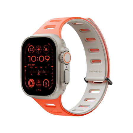 Native Union ремешок Active Magnetic 46/49 мм (оранжевый/серый) ACTBAND-AW-L-OXYS