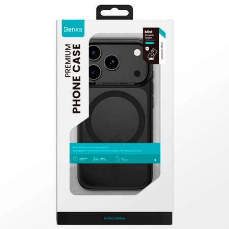 Benks чехол для iPhone 17 Mist Protective Case MagSafe (черный)