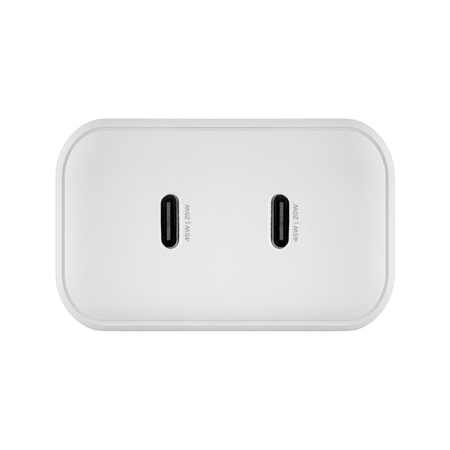 uBear СЗУ Wall charger Bridge GaN 45W 2х Type-C (белый) WC27WHPD45-2C