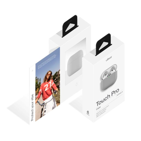 uBear чехол для AirPods 4 cиликоновый Touch Pro (серый) CS493LG15TP-AP4