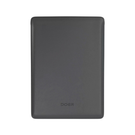 Doer чехол-папка для MacBook 14.2 из натуральной кожи (серый)