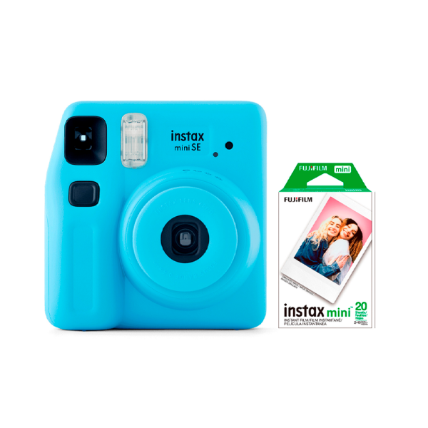 Fujifilm фотоаппарат моментальной печати Instax Mini SE + подарочный набор (голубой)