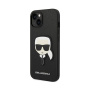 Karl Lagerfeld чехол для iPhone 14 Saffiano Karl's Head (черный) KLHCP14SSAPKHK