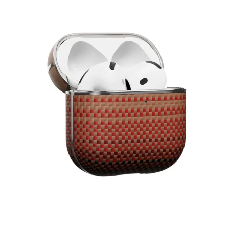 Pitaka чехол для AirPods 4 Aramid Fiber Magnetic Case Sunset (красный)