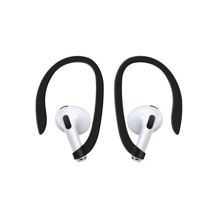 Uniq чехол для AirPods 4 Nexo с карабином + креплениями на уши (черный) AIRPODS(2024)-NEXOBLK