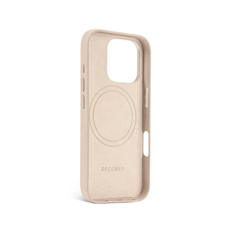 Decoded чехол для iPhone 16 Pro Leather Back Cover MagSafe (бежевый) D25IPO16PBC1CY