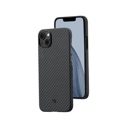 Pitaka чехол для iPhone 14 Plus MagEZ Case 3 1500D MagSafe (черно-серый в полоску) KI1401M
