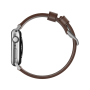 Nomad ремешок кожаный Modern Strap (Silver) 46/49 мм (коричневый) NM1A4RSM00