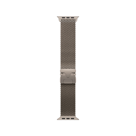 Apple Watch Ultra 3 49mm, натуральный, Titanium Milanese Loop M натуральный ремешок