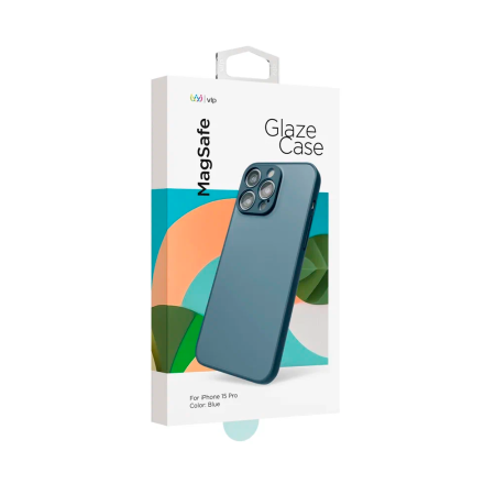 VLP чехол для iPhone 15 Pro Max Glaze MagSafe (синий) 10511008