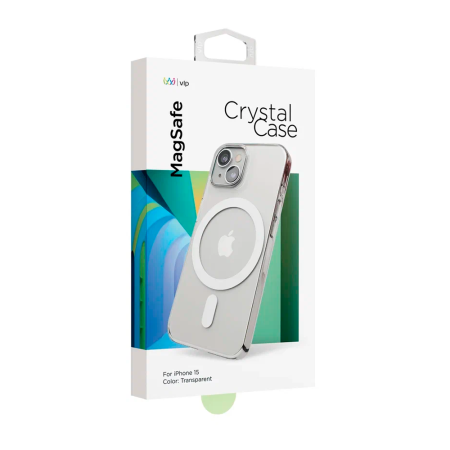 VLP чехол для iPhone 15 Plus Crystal MagSafe (прозрачный) 1052021