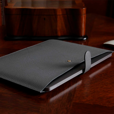 Bustha чехол-папка для MacBook 13.6 Jump Slim Leather (серый) BST755381