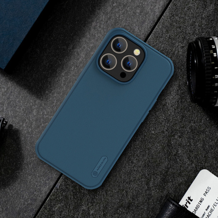 Nillkin чехол для iPhone 14 Pro Max Frosted Shield Pro (синий) 6902048248182