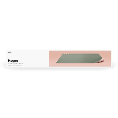 Uniq коврик для мыши Hagen reversible Desk Mat + Mag buttons (розовый/зеленый) HAGENDM-BPNKMGRN