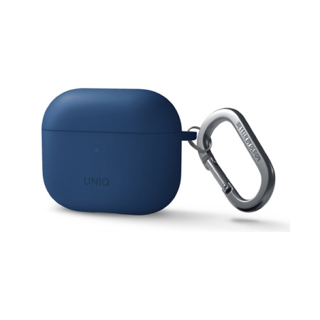 Uniq чехол для AirPods 3 Nexo с карабином + креплениями на уши (синий) AIRPODS(2021)-NEXOBLU