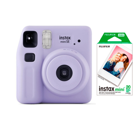 Fujifilm фотоаппарат моментальной печати Instax Mini SE + подарочный набор (фиолетовый)