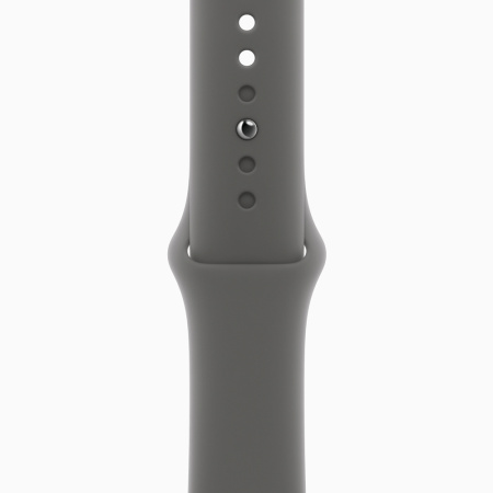 Apple Watch 10 46mm, титан, натуральный, спортивный серый ремешок M/L