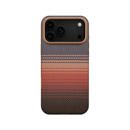 Pitaka чехол для iPhone 17 Pro Aramid UltraGuard Case Sunset MagSafe (красный)