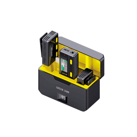 Green Lion петличный микрофон (2 шт.) беспроводной Remote Control Type-C (черный) GNWMICRTCBK