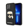 Karl Lagerfeld чехол для iPhone 14 Pro 3D Rubber Karl Head (черный) KLHCP14LKH3DBK