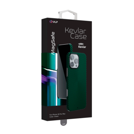 VLP чехол для iPhone 16 Pro Kevlar MagSafe (зеленый) 1058038