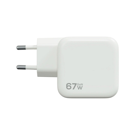 Magssory СЗУ GaN Wall Charger 67W 2x Type-C + USB A (белый) ACH011