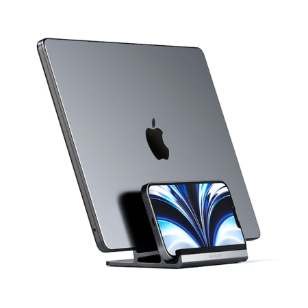 Satechi подставка двойная для Macbook Dual Vertical Laptop Stand (серый) ST-ADVSM