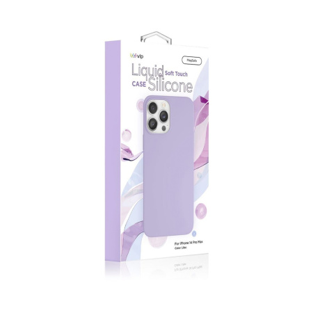 VLP чехол для iPhone 14 Pro Max Silicone case MagSafe (светло-фиолетовый) 1051027