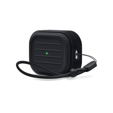 Elago чехол для AirPods Pro 2 силиконовый Armor Silicone (черный) EAPP2C-ARMOR+ROSTR-BK