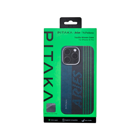 Pitaka чехол для iPhone 16 Pro Max Tactile Woven Case Aries MagSafe (черный)