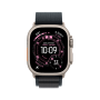 Apple Watch Ultra 3 49mm, натуральный, Alpine Loop M черный ремешок