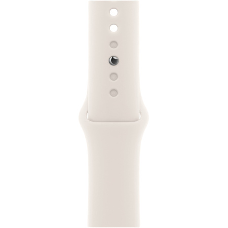 Apple Watch 10 46mm, титан, золотой, спортивный белый ремешок M/L