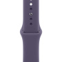 Apple Watch 11 42mm, алюминий, серебристый, спортивный фиолетовый ремешок M/L