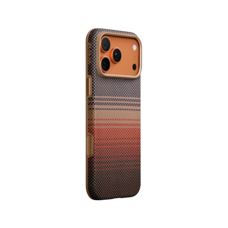 Pitaka чехол для iPhone 17 Pro Aramid UltraGuard Case Sunset MagSafe (красный)